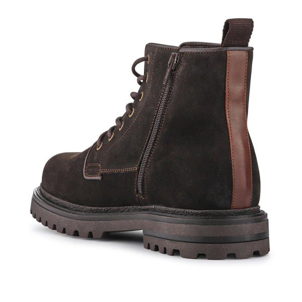 Jones Bootmaker Men's Elias Leather Lace-Up Boots - Dark Brown Suede