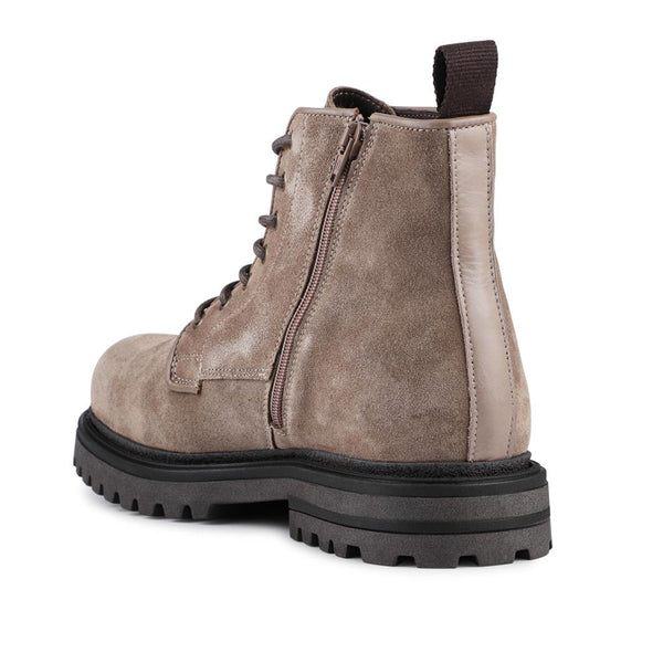 Jones Bootmaker Men's Elias Leather Lace-Up Boots - Taupe Suede