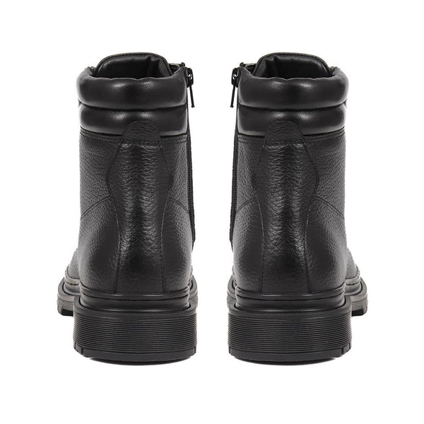 Jones Bootmaker Men's Elio Leather Lace Up Boots - Black