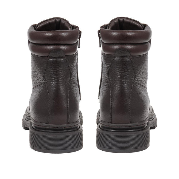 Jones Bootmaker Men's Elio Leather Lace Up Boots - Brown