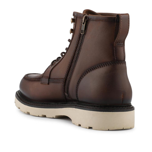 Jones Bootmaker Men's Essex Chunky Leather Boots - Dark Brown