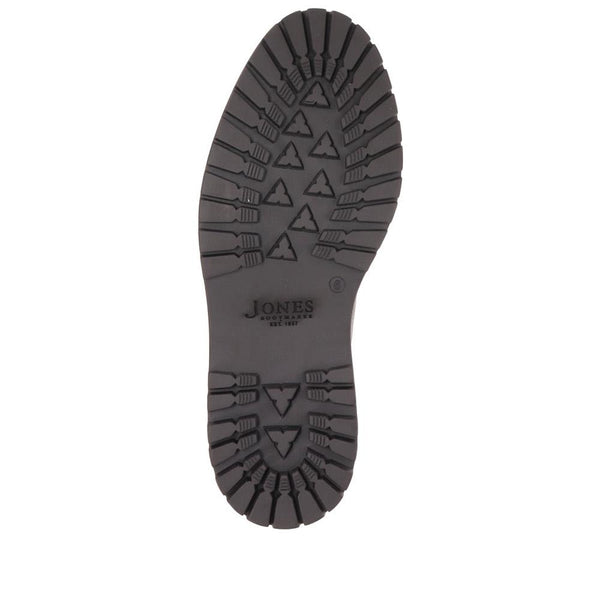 Jones Bootmaker Men's Ethan Casual Leather Ankle Boots - Black Grain