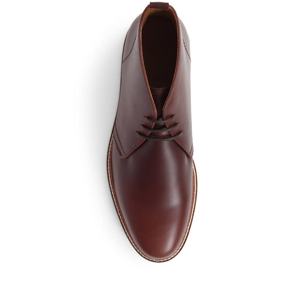 Jones Bootmaker Men's Ezra Leather Chukka Boots - Dark Brown