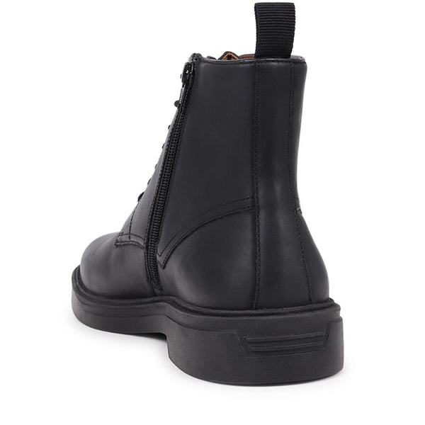 Jones Bootmaker Men's Farnham Lace-Up Leather Boots - Black