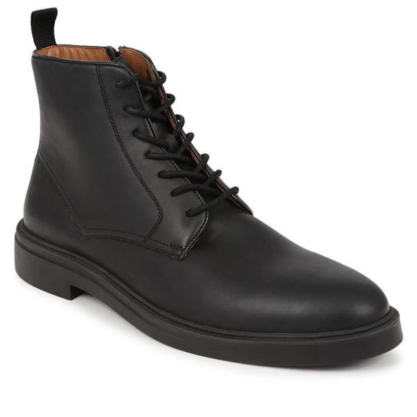 jones bootmaker Men's Farnham Lace-Up Leather Boots - Black