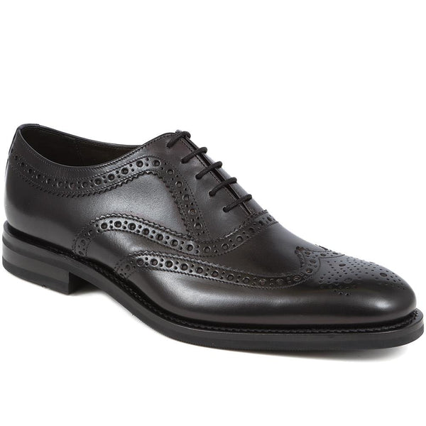 jones bootmaker Men's Fearnley Leather Oxford Brogues - Black