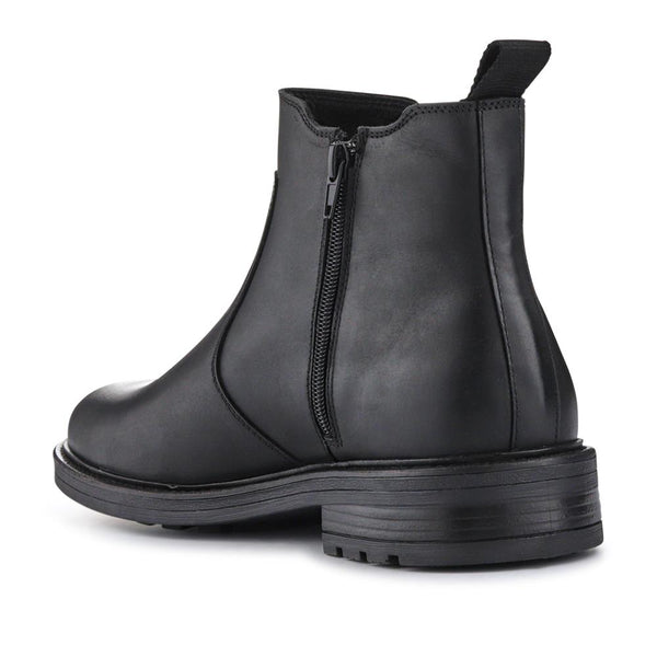 Jones Bootmaker Men's Feltham Heeled Leather Chelsea Boots - Black