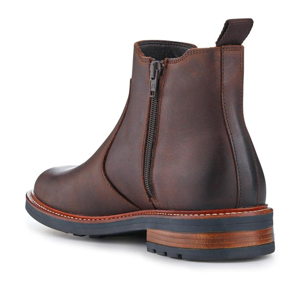 Jones Bootmaker Men's Feltham Heeled Leather Chelsea Boots - Brown