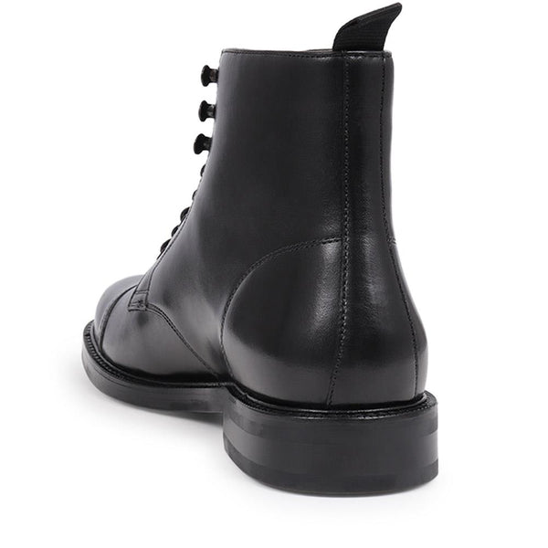 Jones Bootmaker Men's Finch Leather Lace-Up Boots - Black