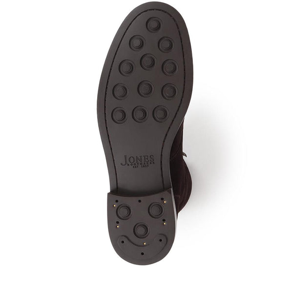 Jones Bootmaker Men's Finch Leather Lace-Up Boots - Dark Brown Suede