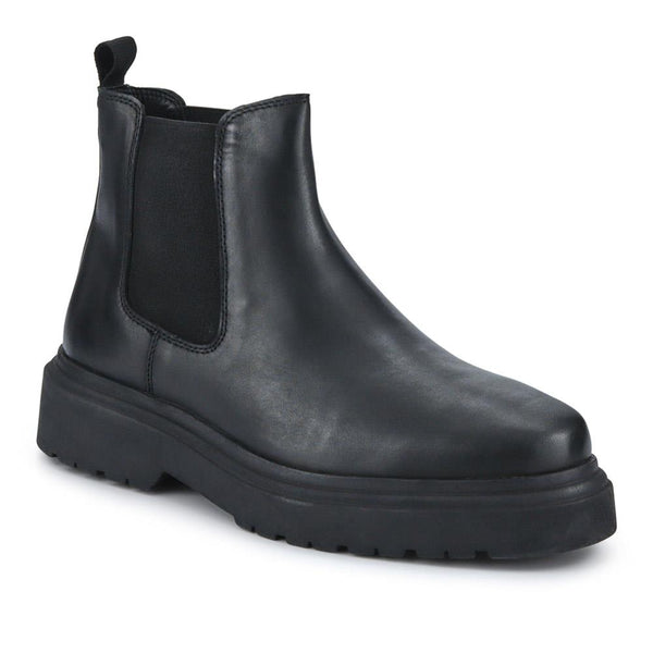 jones bootmaker Men's Finsbury Leather Chelsea Boots - Black