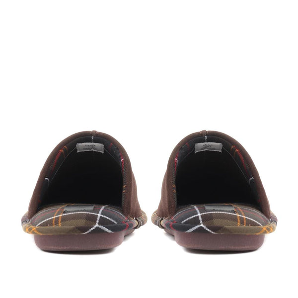 Jones Bootmaker Men's Foley Leather Mule Slippers - Brown