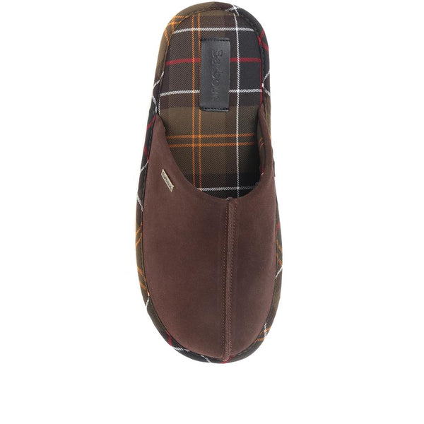 Jones Bootmaker Men's Foley Leather Mule Slippers - Brown