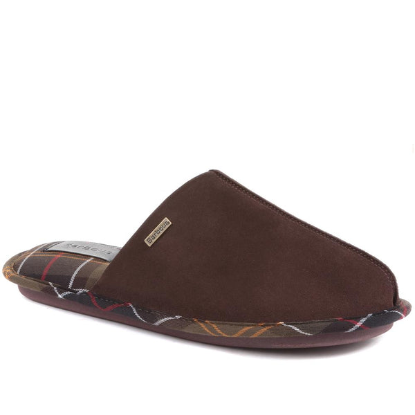 jones bootmaker Men's Foley Leather Mule Slippers - Brown
