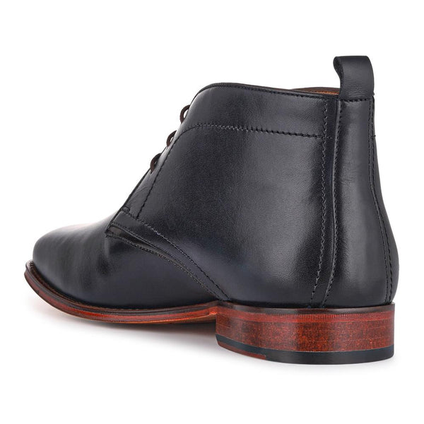 Jones Bootmaker Men's Giovanni Wide-Fit Smart Leather Boots - Navy