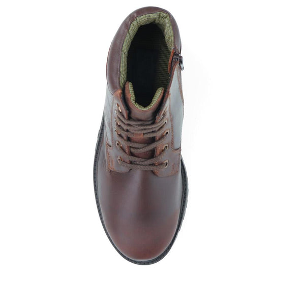 Jones Bootmaker Men's Hayle Water-Resistant Ankle Boots - Dark Brown