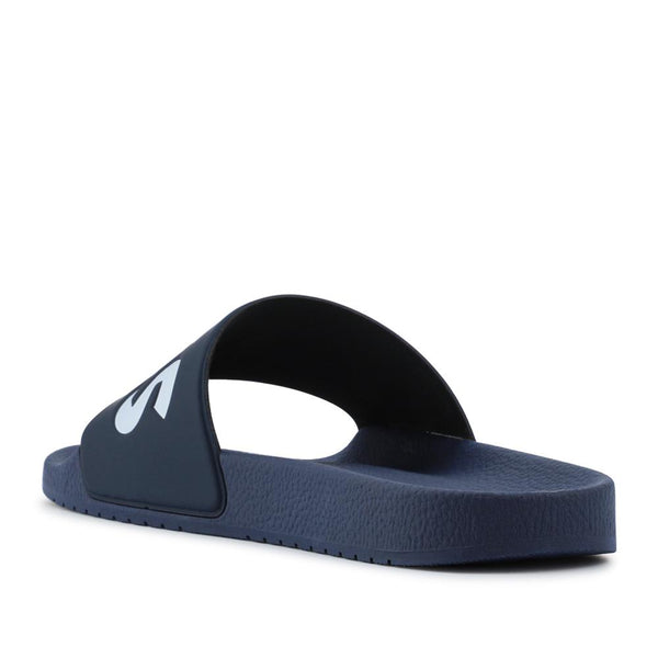 Jones Bootmaker Men's Hugo Boss Italian-Made Slides - Navy-White