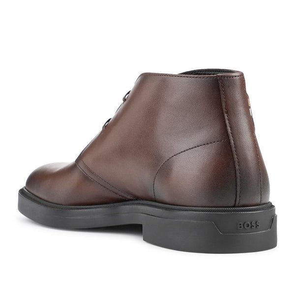 Jones Bootmaker Men's Hugo Boss Leather Desert Boots - Dark Brown
