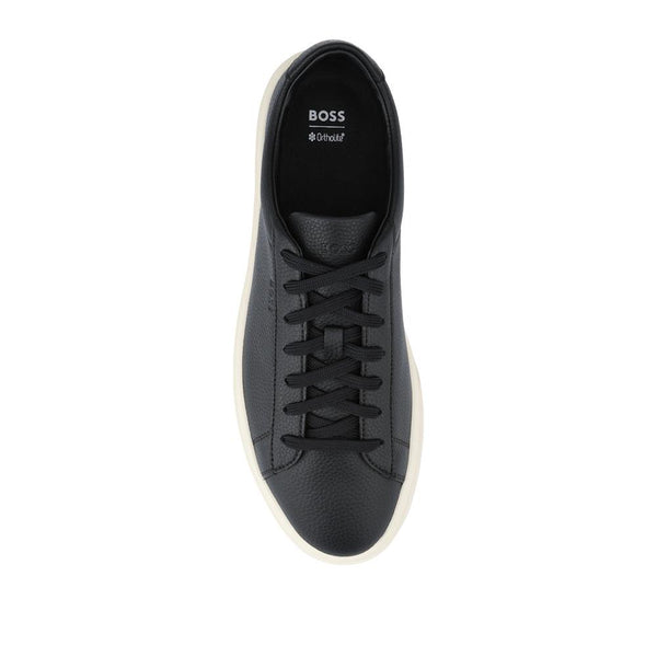 Jones Bootmaker Men's Hugo Boss Leather Low-Top Trainers - Black