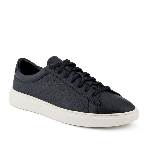 jones bootmaker Men's Hugo Boss Leather Low-Top Trainers - Black