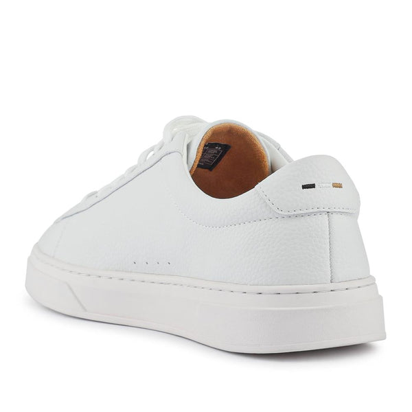 Jones Bootmaker Men's Hugo Boss Leather Low-Top Trainers - White