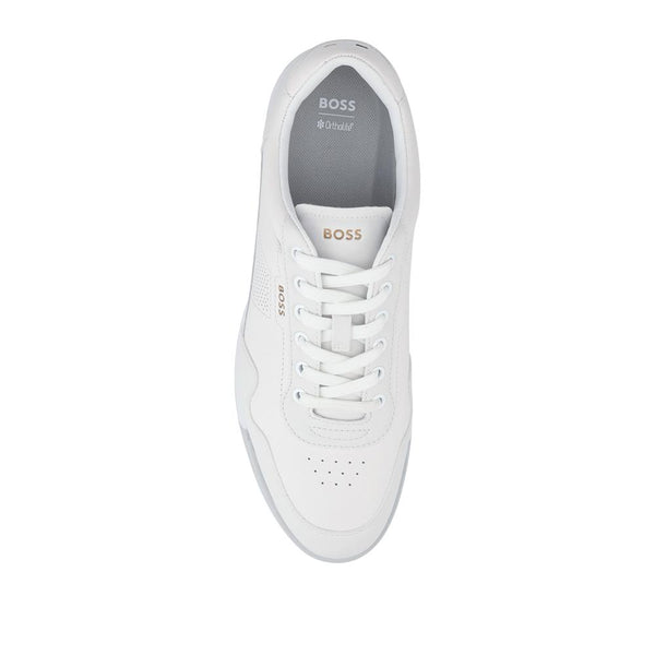 Jones Bootmaker Men's Hugo Boss Leather OrthoLite Trainers - White
