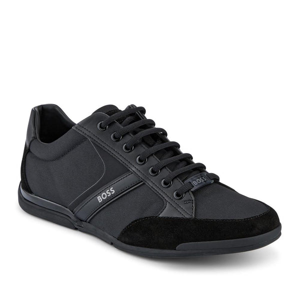 jones bootmaker Men's Hugo Boss Mixed-Material Trainers - Black