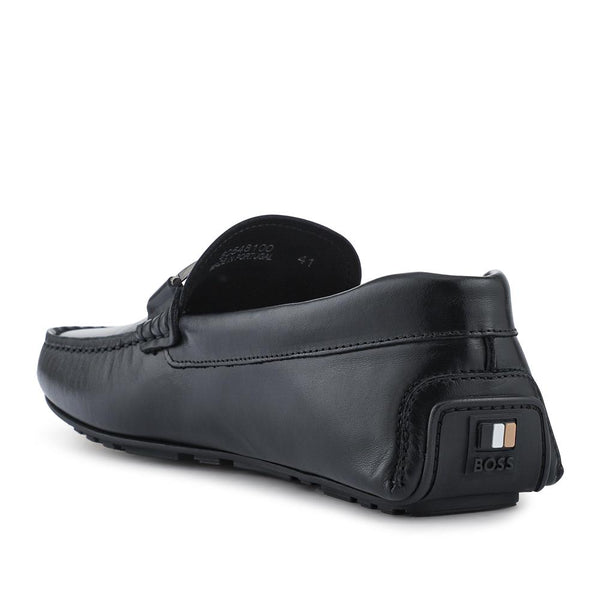 Jones Bootmaker Men's Hugo Boss Smart Leather Loafers - Black