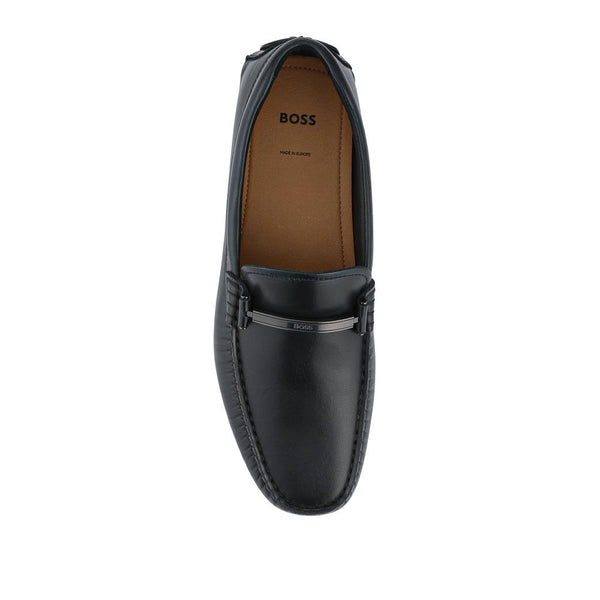 Jones Bootmaker Men's Hugo Boss Smart Leather Loafers - Black