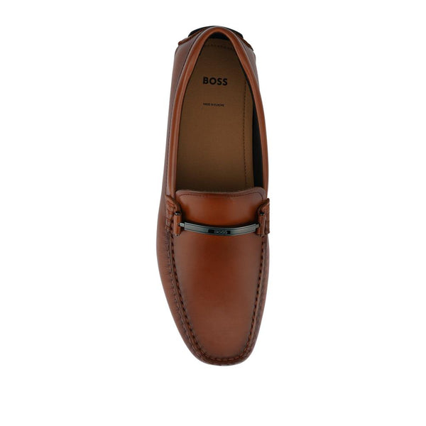 Jones Bootmaker Men's Hugo Boss Smart Leather Loafers - Brown