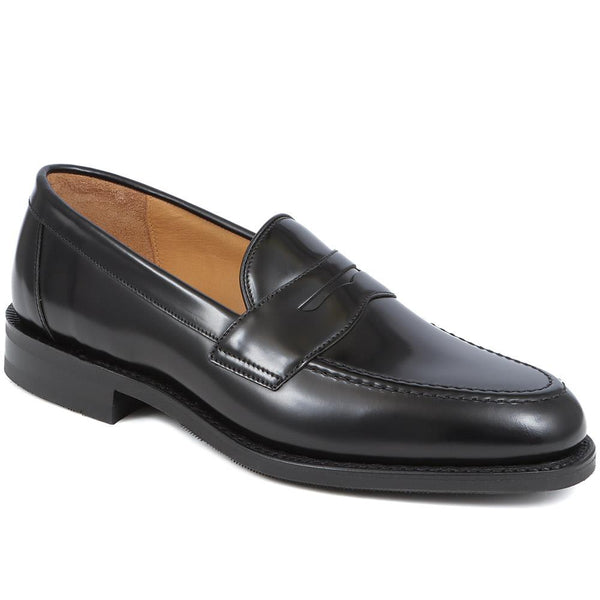jones bootmaker Men's Imperial Leather Loafers - Black
