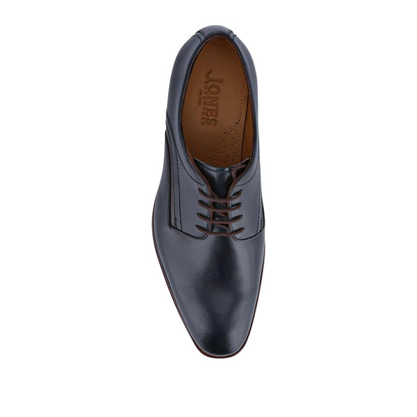 Jones Bootmaker Men's Jammer Smart Leather Lace-Up Shoes - Navy