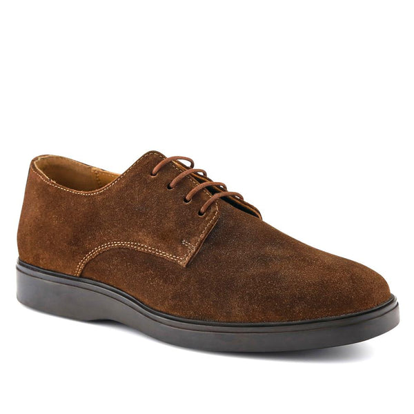 jones bootmaker Men's Kade Leather Lace-Up Shoes - Brown Suede