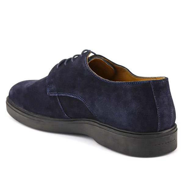Jones Bootmaker Men's Kade Leather Lace-Up Shoes - Navy Suede