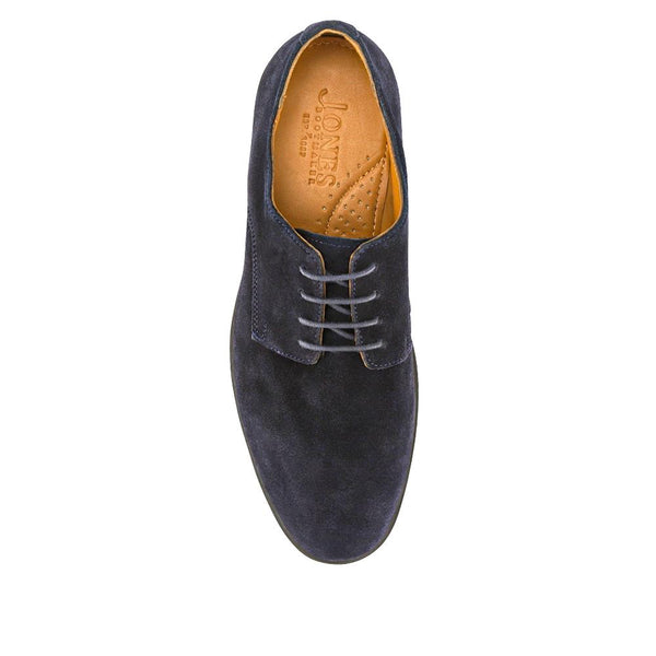 Jones Bootmaker Men's Kade Leather Lace-Up Shoes - Navy Suede