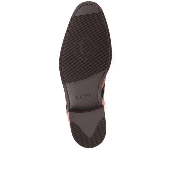 Jones Bootmaker Men's Kerridge Wide Fit Leather Oxford Brogues - Tan-Navy