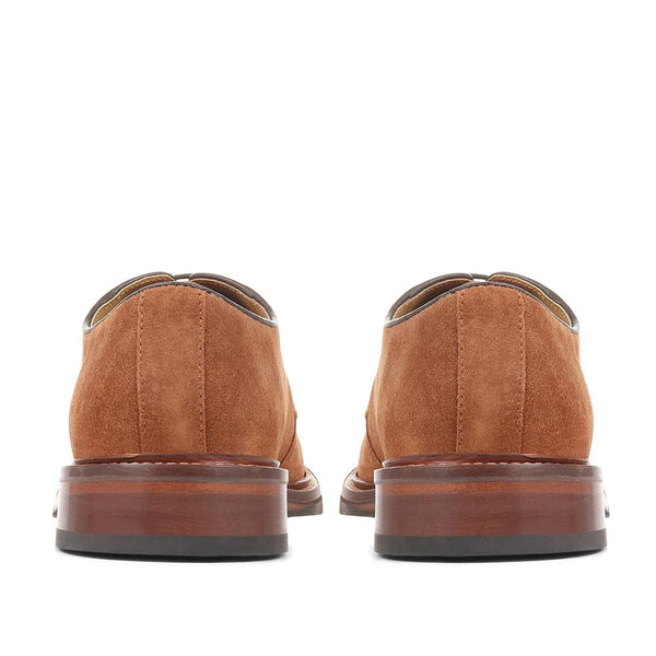 Jones Bootmaker Men's Kinglet Leather Derby Shoe - Tobacco