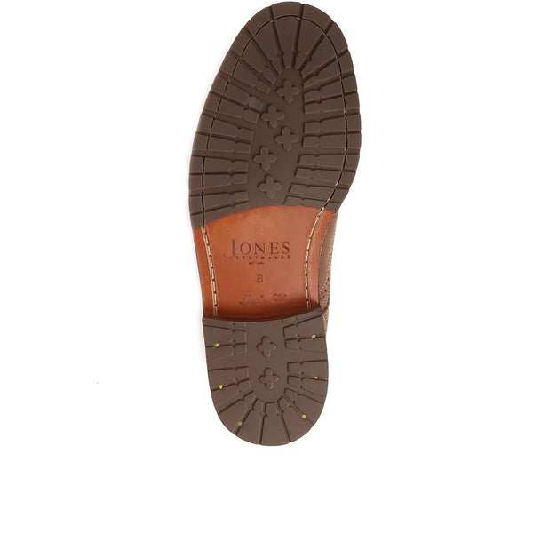 Jones Bootmaker Men's Kingsbay Men's Leather Brogues - Taupe