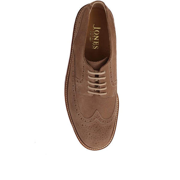 Jones Bootmaker Men's Kingsbay Men's Leather Brogues - Taupe