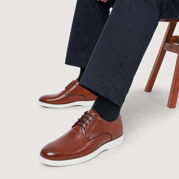 Jones Bootmaker Men's Kolten Leather Lace-Up Shoes - Tan