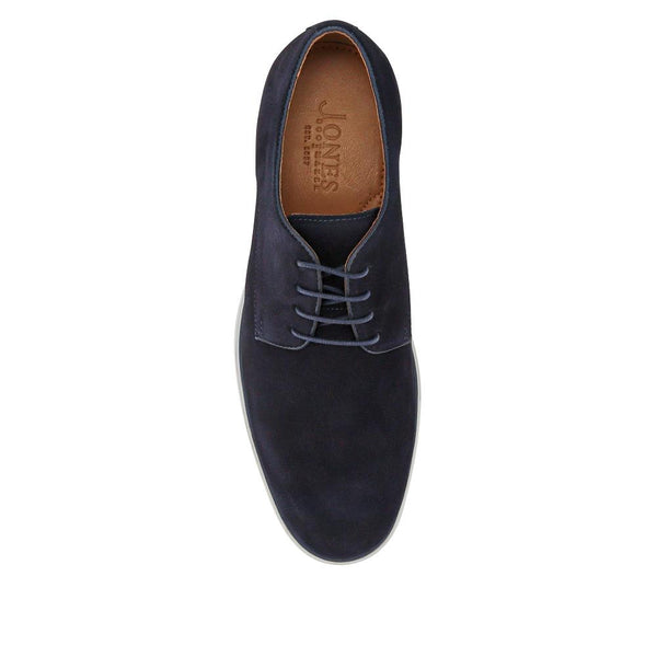 Jones Bootmaker Men's Kolten Suede Lace-Up Shoes - Navy Suede