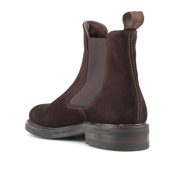 Jones Bootmaker Men's Loake Goodyear Welted Leather Chelsea Boots - Dark Brown Suede