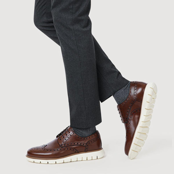 Jones Bootmaker Men's LondonCity2 Brogue Derby Shoes - Chestnut