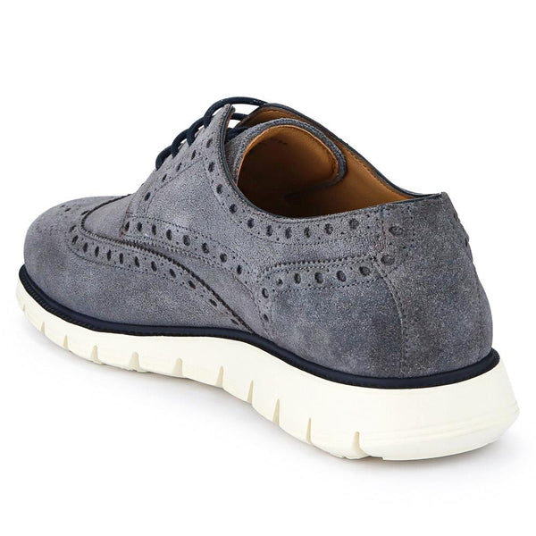 Jones Bootmaker Men's LondonCity2 Brogue Derby Shoes - Grey Suede