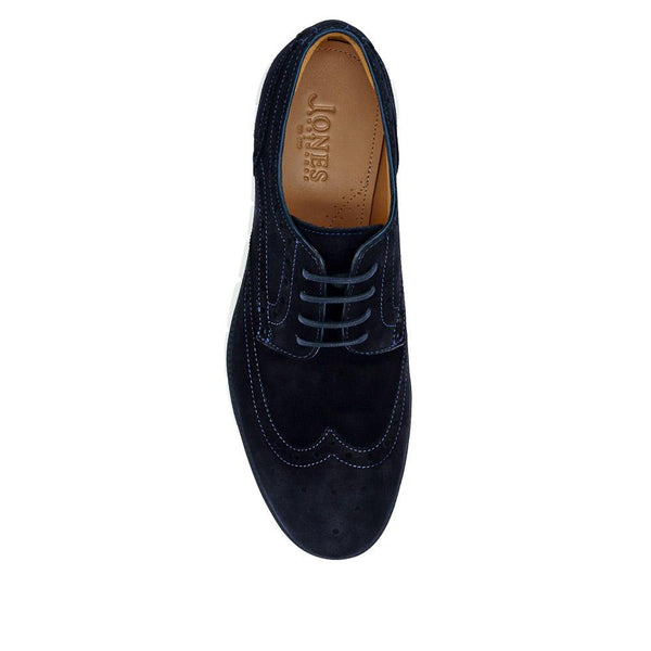 Jones Bootmaker Men's LondonCity2 Brogue Derby Shoes - Navy Suede