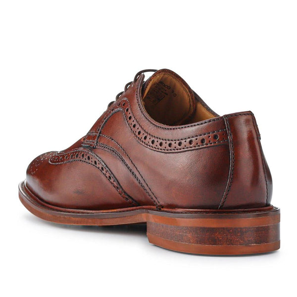 Jones Bootmaker Men's Longwood Suede Derby Brogues - Chestnut
