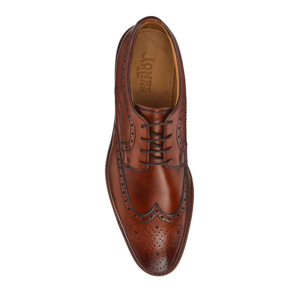 Jones Bootmaker Men's Longwood Suede Derby Brogues - Chestnut