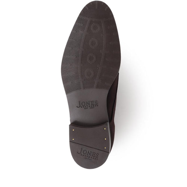 Jones Bootmaker Men's Maison Leather Lace-Up Shoes - Dark Brown Suede