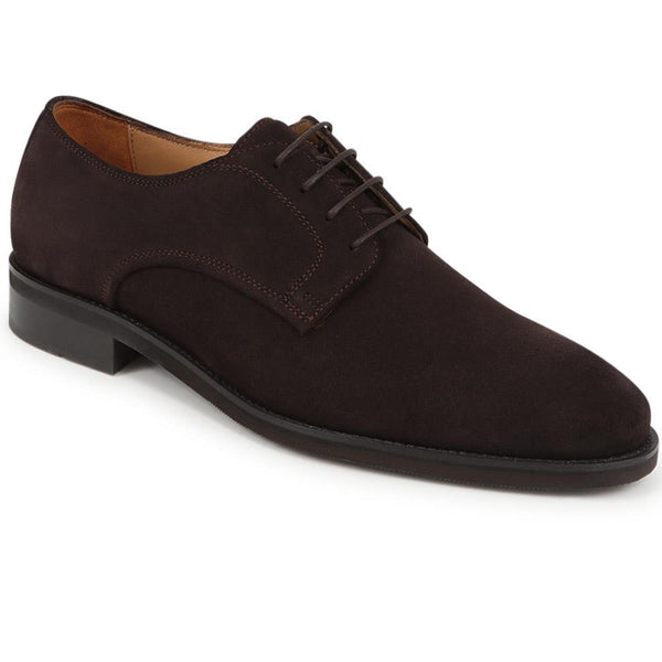 jones bootmaker Men's Maison Leather Lace-Up Shoes - Dark Brown Suede