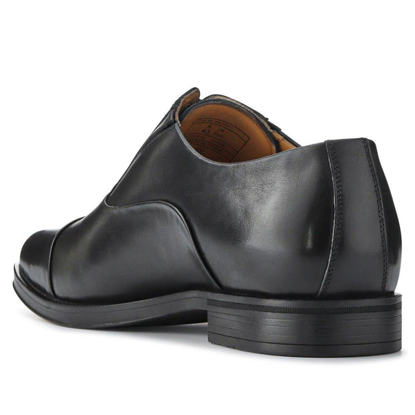 Jones Bootmaker Men's Maloney Wide Fit Smart Leather Oxfords - Black